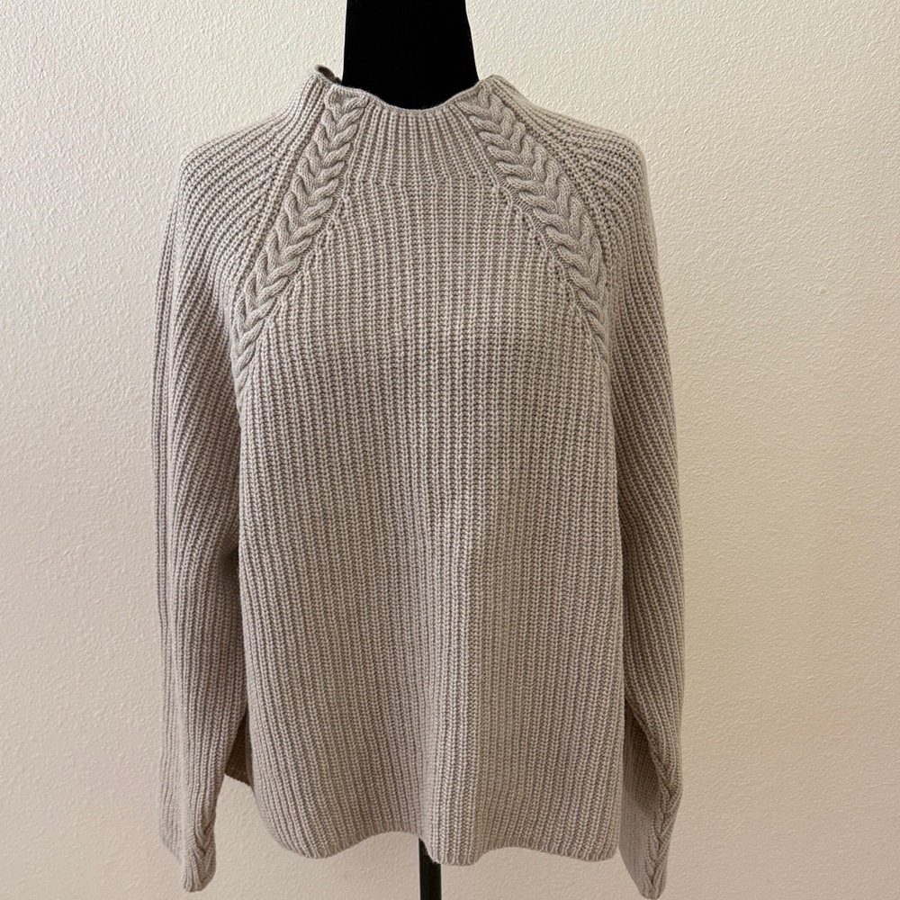 BARBOUR WILLOWS HIGH-NECK WOMEN'S KNIT | OATMEAL